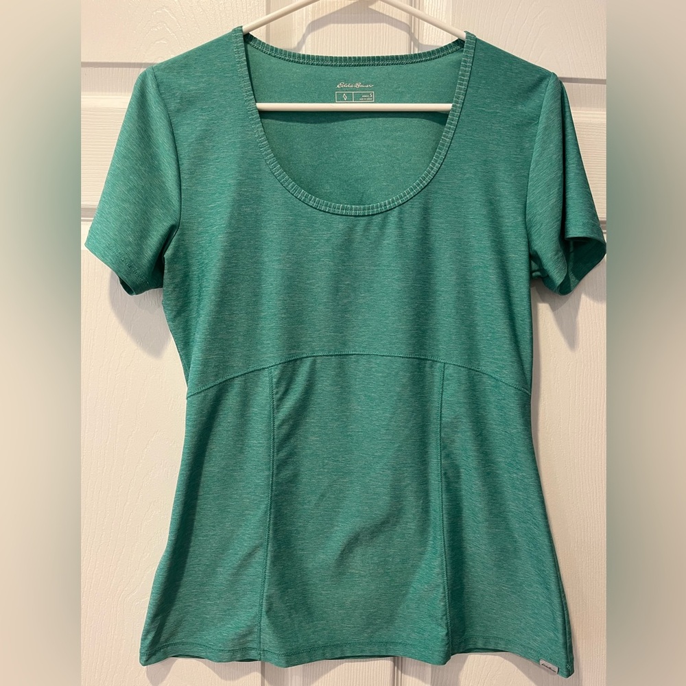 Eddie Bauer Teal Short Sleeve Women's Top